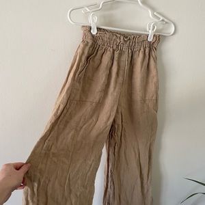 XS Linen Everyday Pant from Laude the Label. Tan!!
